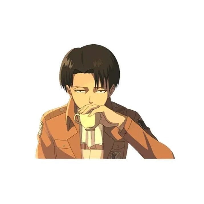 Attack on Titan 'Levi Ackerman | Drinking' Vinyl Car Sticker