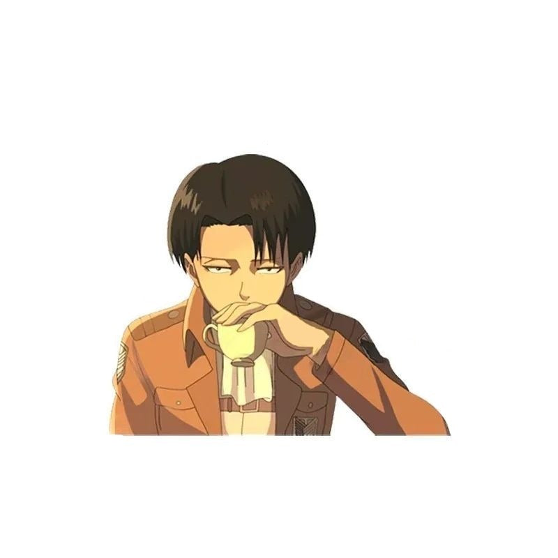 Attack on Titan 'Levi Ackerman | Drinking' Vinyl Car Sticker