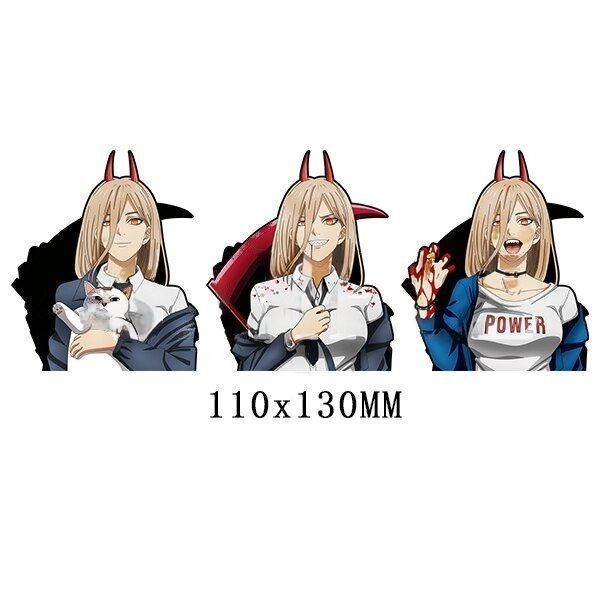 Chainsaw Man 'Power' Vinyl Car 3D Motion Sticker