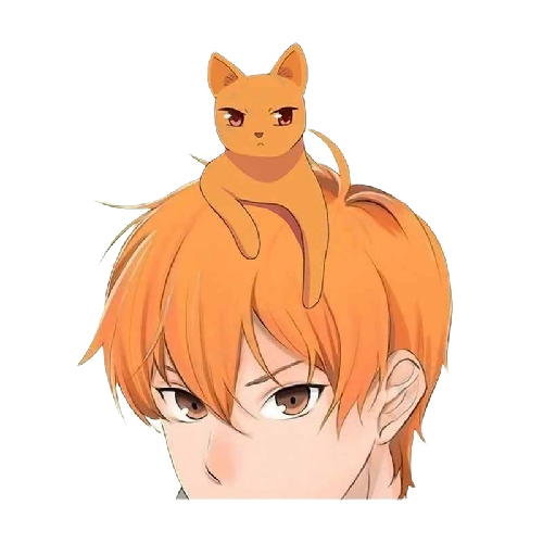 Fruits Basket 'Kyo And Cat | Staring' Vinyl Car Peeker Sticker