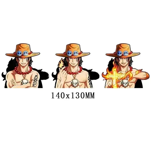 One Piece 'Portgas D. Ace | Fire Fist' Vinyl Car 3D Motion Sticker