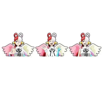 One Piece 'Uta | Pink And White Wings' Vinyl Car 3D Motion Sticker