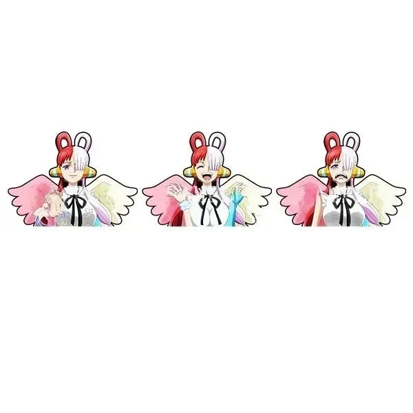 One Piece 'Uta | Pink And White Wings' Vinyl Car 3D Motion Sticker