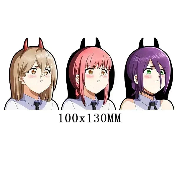 Chainsaw Man 'Power x Makima x Reze' Vinyl Car 3D Motion Sticker