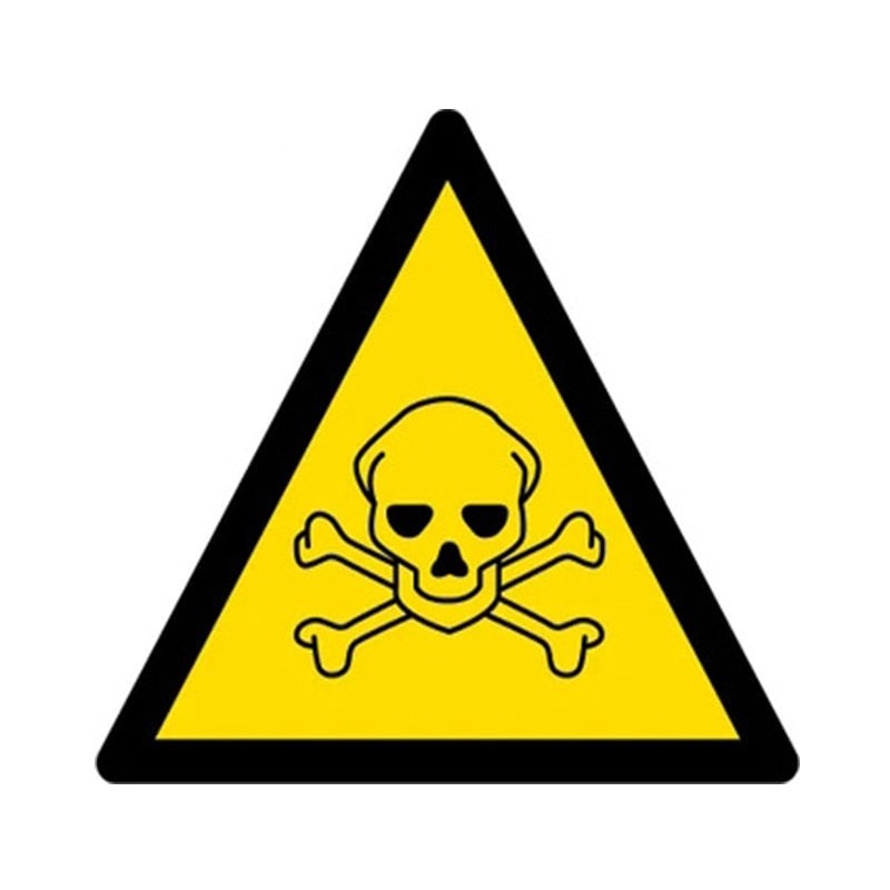 Warning Sign 'Custom Toxic Safety| Caution' Vinyl Car Sticker