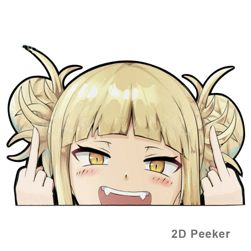 My Hero Academia 'Himiko | F U | 1.0' Vinyl Car Peeker Sticker