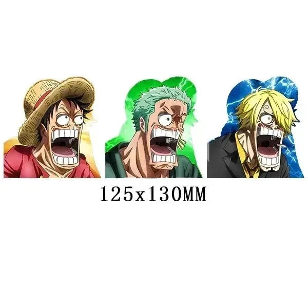 One Piece 'Luffy x Zoro x Sanji | Shocked' Vinyl Car 3D Motion Sticker