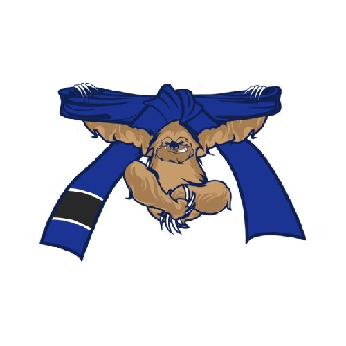 Jiu Jitsu Belt 'Climbing Sloth | 1.0' Vinyl Car Sticker