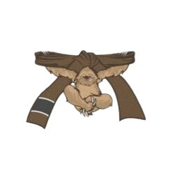 Jiu Jitsu Belt 'Climbing Sloth | 2.0' Vinyl Car Sticker