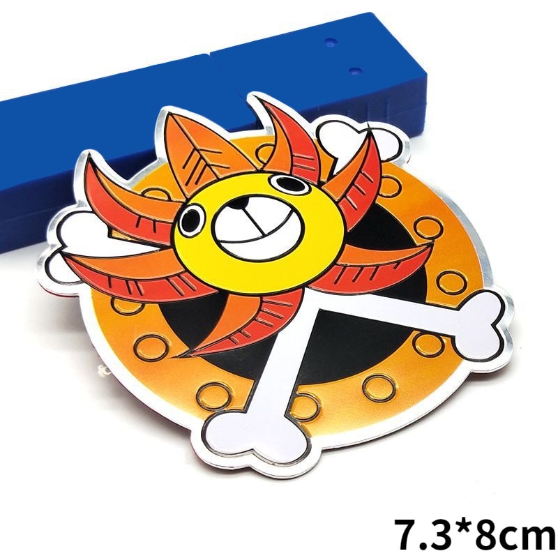 One Piece 'Thousand Sunny Logo' Metal Car Sticker