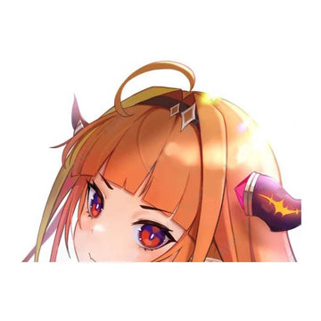 Virtual YouTuber 'Kiryu Coco | Sad' Vinyl Car Peeker Sticker