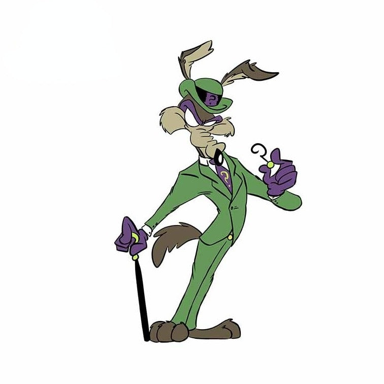 Wile E. Coyote x Riddler Vinyl Car Sticker