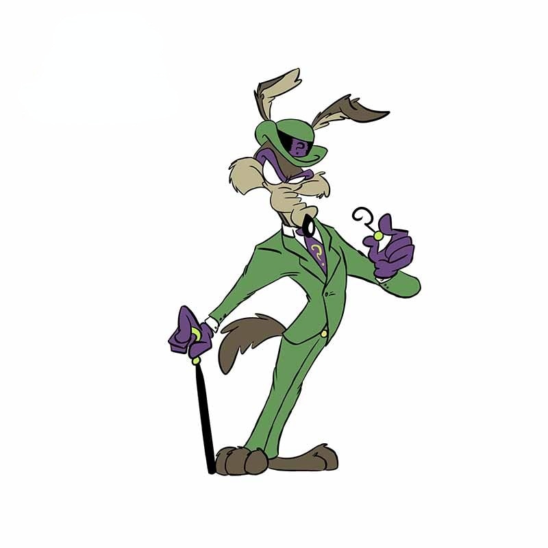 Wile E. Coyote x Riddler Vinyl Car Sticker