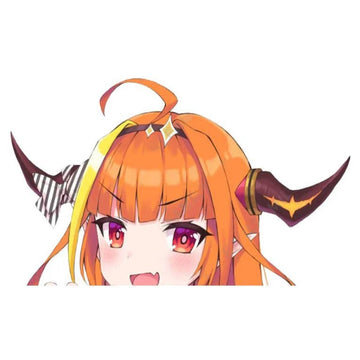 Virtual YouTuber 'Kiryu Coco | Surprised' Vinyl Car Peeker Sticker