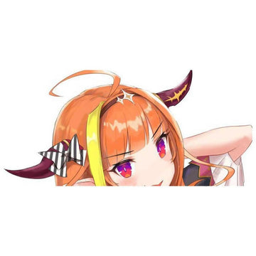 Virtual YouTuber 'Kiryu Coco | Blushed' Vinyl Car Peeker Sticker