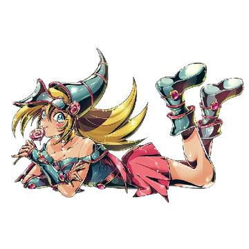 Yu-Gi-Oh! 'Black Magician Girl | Eating Lollipop' Vinyl Car Sticker