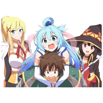 KonoSuba 'Darkness and Joyful Friends' Vinyl Car Sticker
