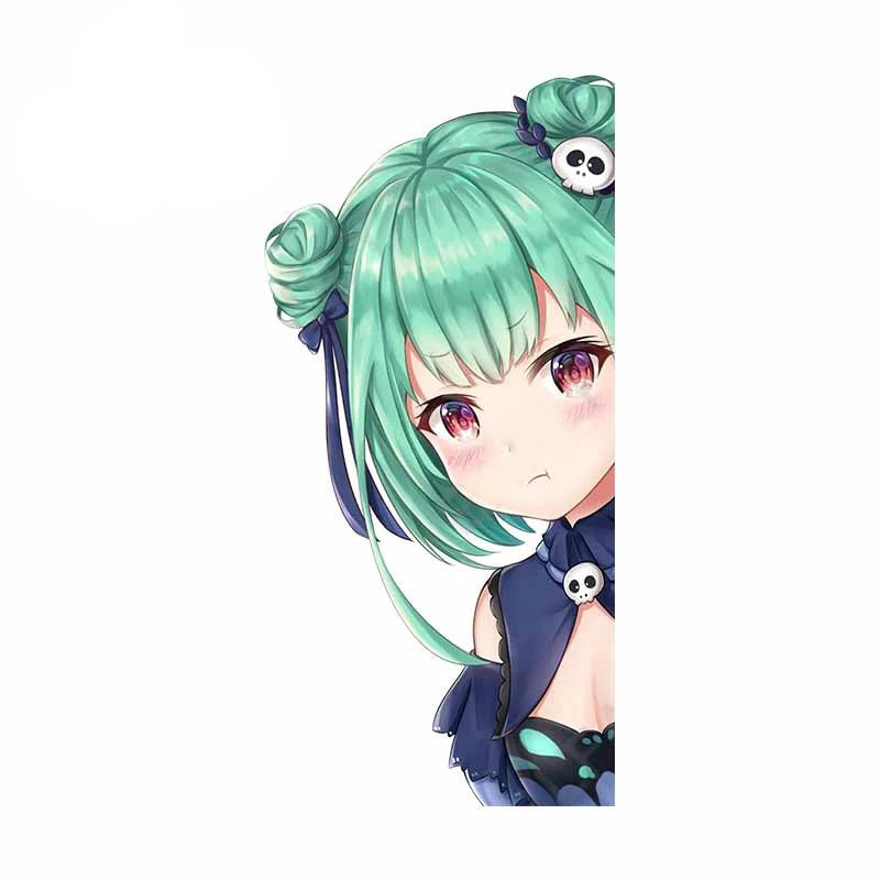 Virtual YouTuber 'Uruha Rushia | Serious' Vinyl Car Peeker Sticker