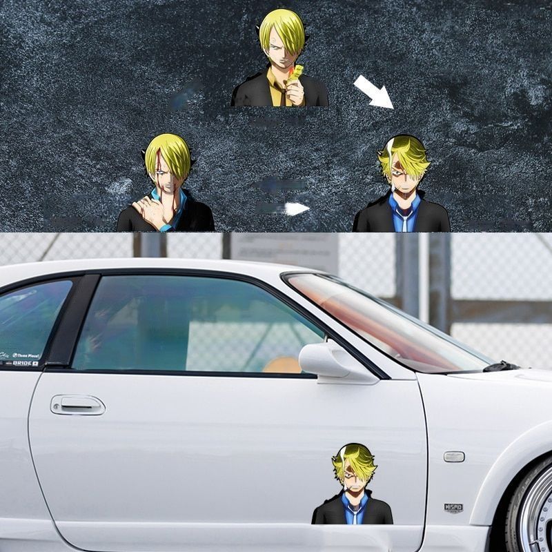 One Piece 'Vinsmoke Sanji | Fierce' Vinyl Car 3D Motion Sticker