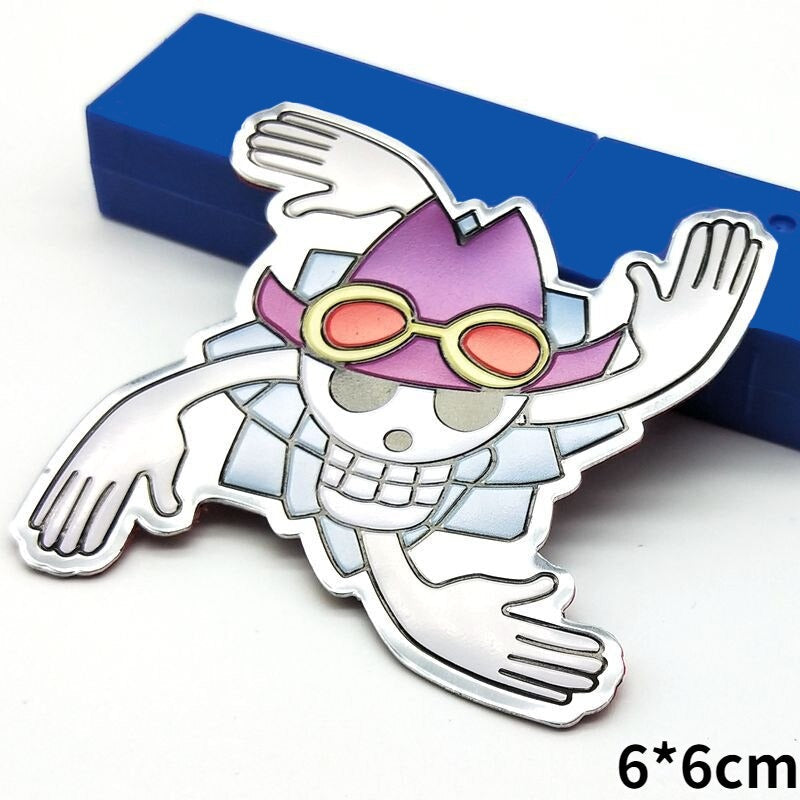 One Piece 'Nico Robin Logo' Metal Car Sticker