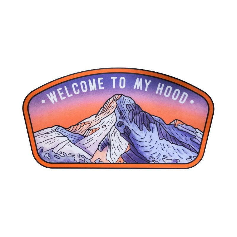 Welcome To My Hood 'Blue Mountain' Vinyl Car Sticker