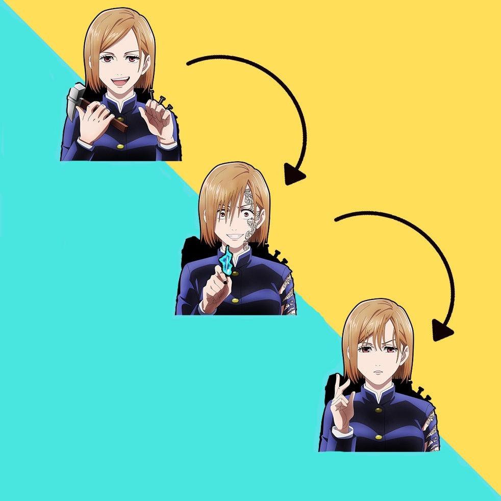 Jujutsu Kaisen 'Nobara Kugisaki' Vinyl Car 3D Motion Sticker