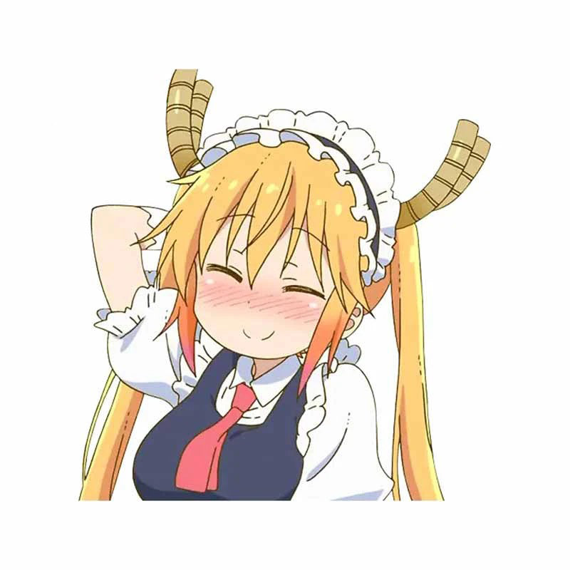 Miss Kobayashi's Dragon Maid 'Tohru | Blushed' Vinyl Car Peeker Sticker