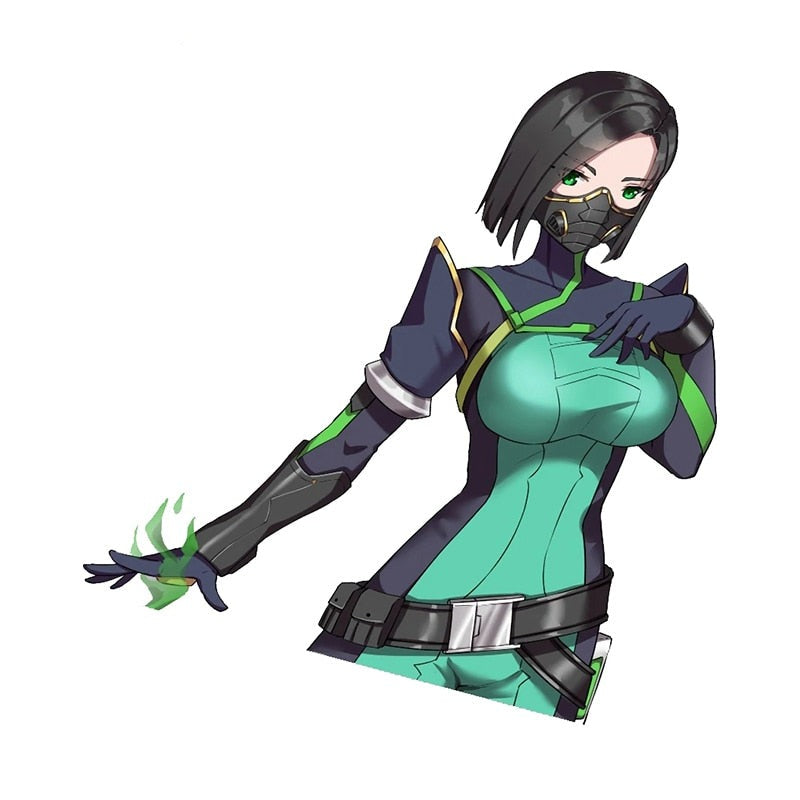 Valorant 'Viper | Green Smoke Poison' Vinyl Car Sticker