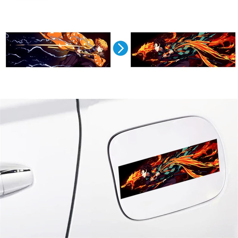Demon Slayer 'Tanjiro x Zenitsu | Attacking' Vinyl Car 3D Motion Sticker