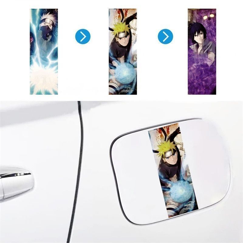 Naruto 'Naruto x Kakashi x Sasuke | Serious' Vinyl Car 3D Motion Sticker