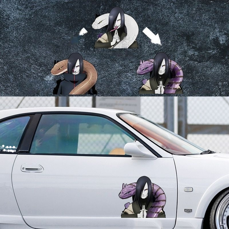 Naruto 'Orochimaru and Manda Snake' Vinyl Car 3D Motion Sticker