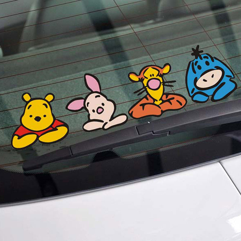 Winnie the Pooh 'Pooh And Friends | Waiting' Vinyl Car Peeker Sticker