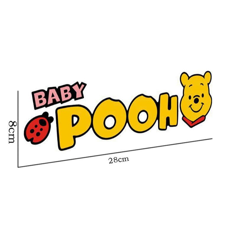 Winnie the Pooh 'Baby Pooh | Head' Vinyl Car Sticker