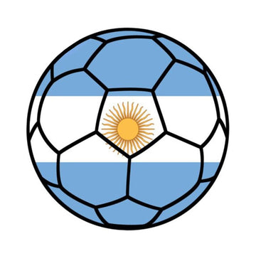 Argentina Flag 'Soccer Ball' Vinyl Car Sticker