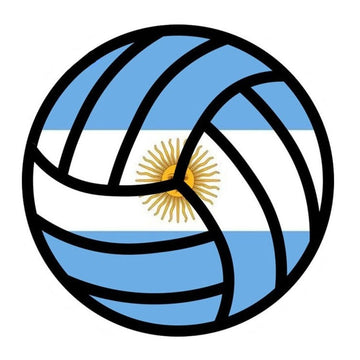 Argentina Flag 'Volleyball' Vinyl Car Sticker