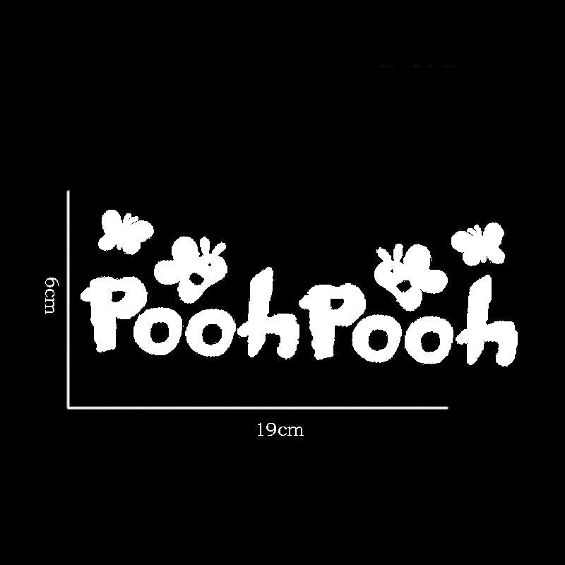 Winnie the Pooh 'Pooh Pooh | Butterflies | 1.0' Vinyl Car Sticker