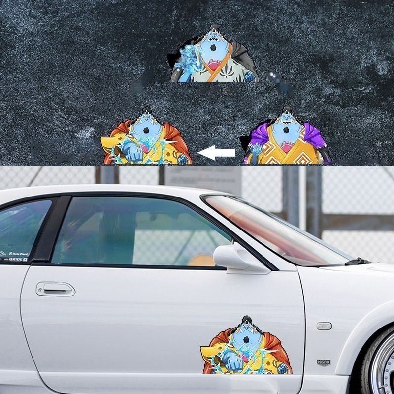 One Piece 'Jinbe | Blue Whale Shark Fishman' Vinyl Car 3D Motion Sticker
