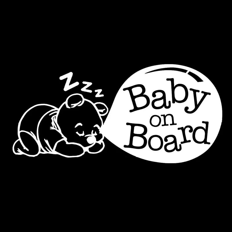 Winnie the Pooh 'Baby On Board' Vinyl Car Sticker
