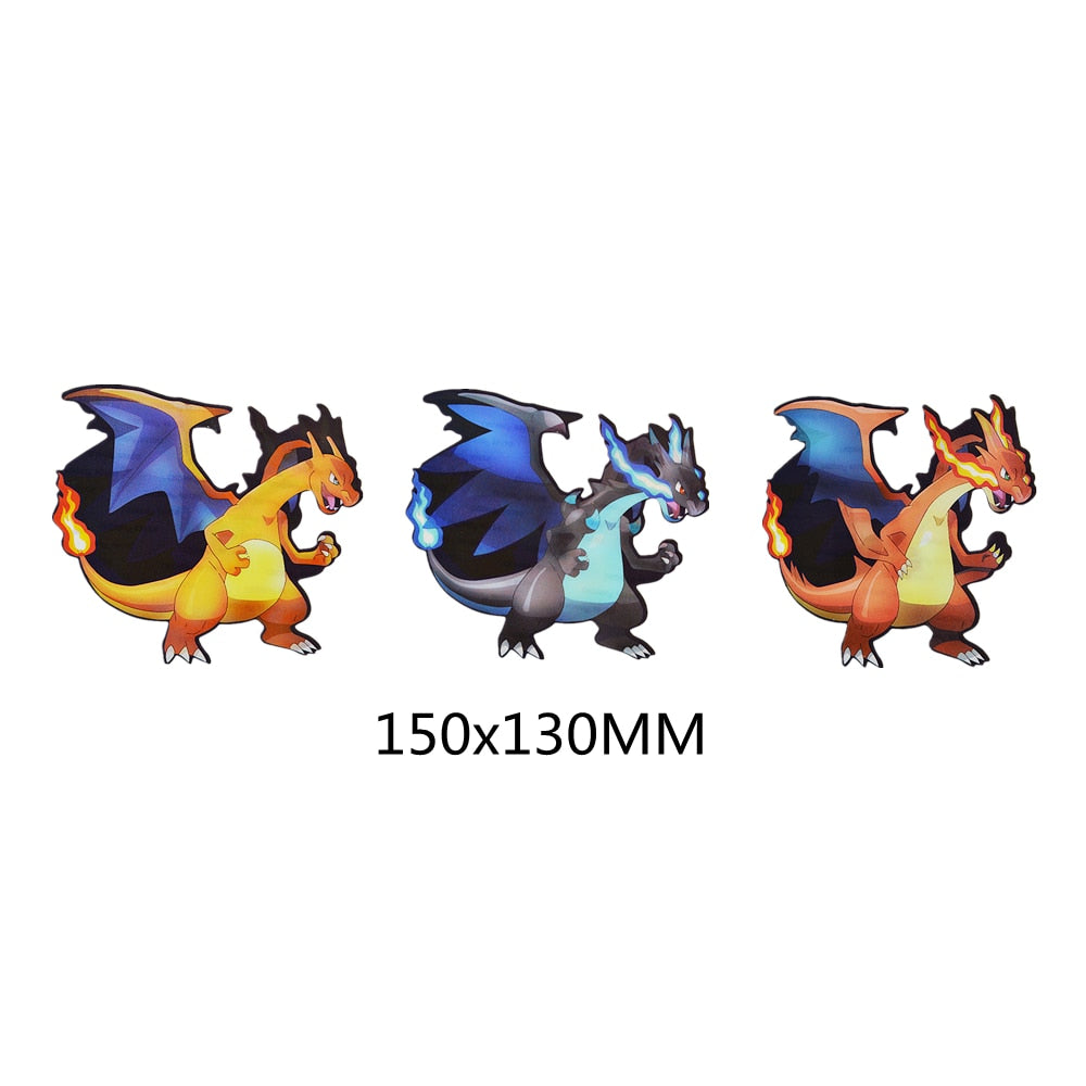 Pokemon 'Mega Charizard X and Y' Vinyl Car 3D Motion Sticker