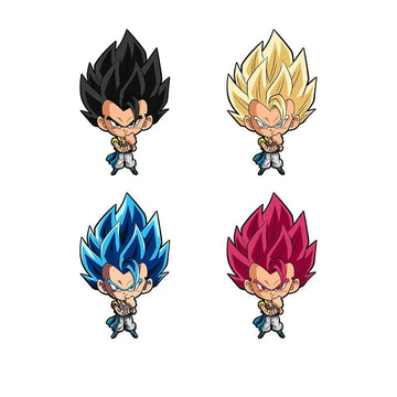 Dragon Ball Z 'Young Vegeta | Super Saiyan Hair' Vinyl Car 3D Motion Sticker