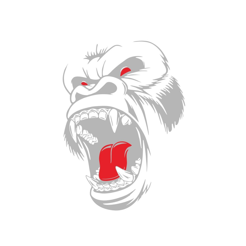 Angry Gorilla 'Head' Vinyl Car Sticker