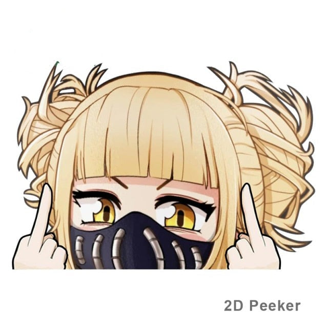 My Hero Academia 'Himiko | F U | Mask' Vinyl Car Peeker Sticker