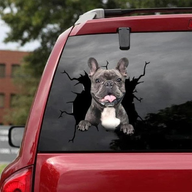 French Bulldog '1.0' Car Window Vinyl Sticker