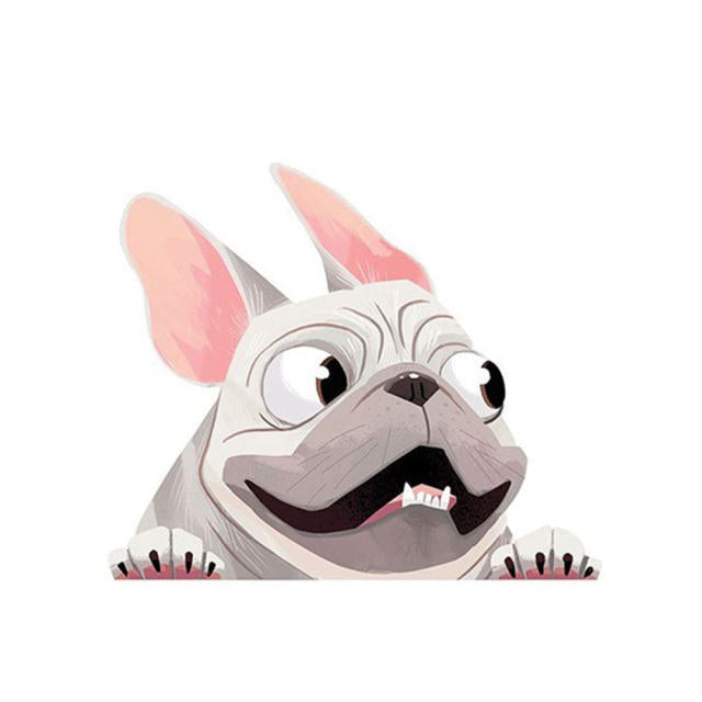 French Bulldog '3.0' Vinyl Car Peeker Sticker