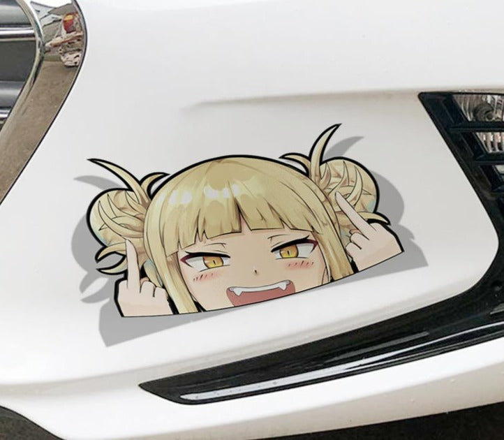 My Hero Academia 'Himiko | F U | 1.0' Vinyl Car Peeker Sticker