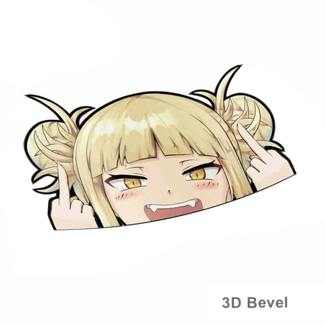 My Hero Academia 'Himiko | F U | 1.0' Vinyl Car Peeker Sticker