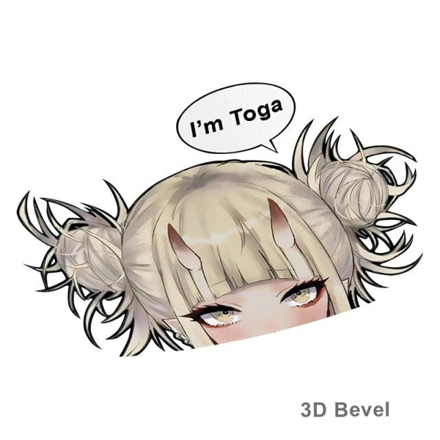 My Hero Academia 'Himiko | I'm Toga' Vinyl Car Peeker Sticker