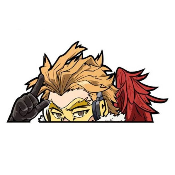 My Hero Academia 'Hawks | Pointing' Vinyl Car Peeker Sticker