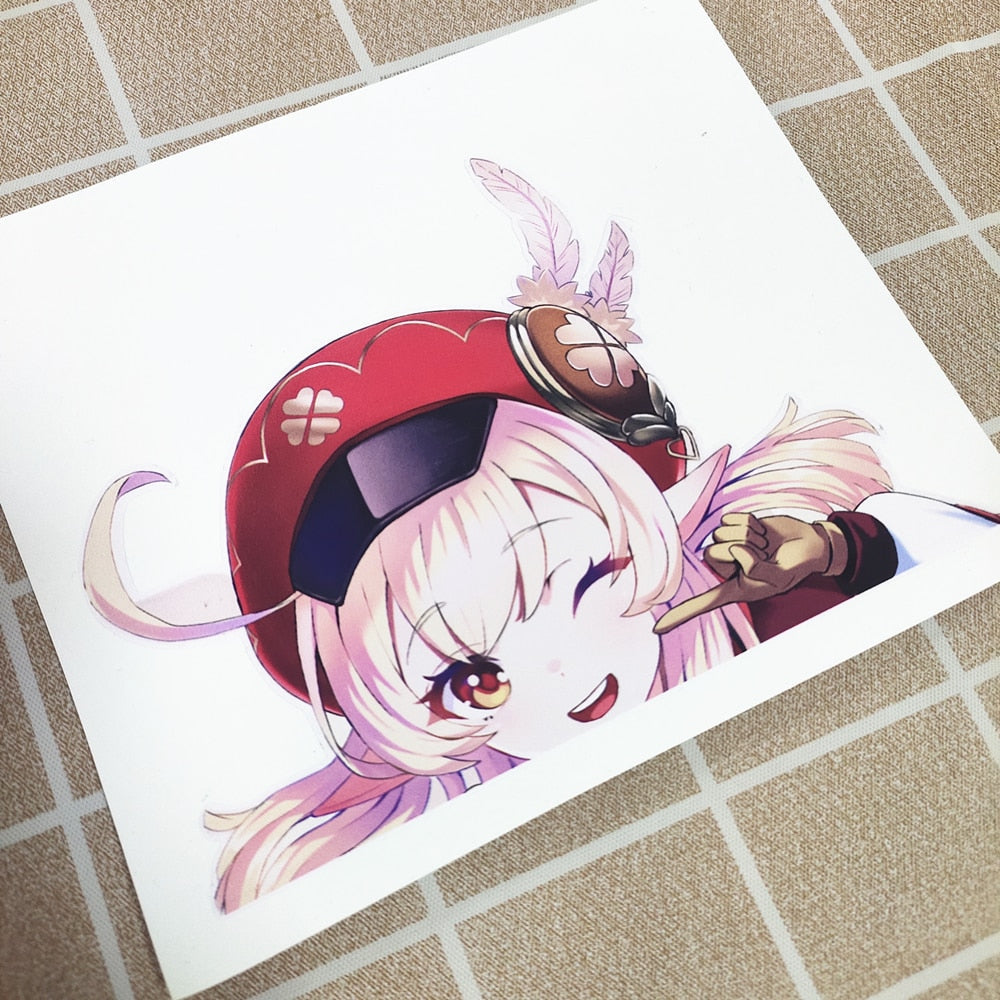 Genshin Impact 'Klee | Winking' Vinyl Car Peeker Sticker