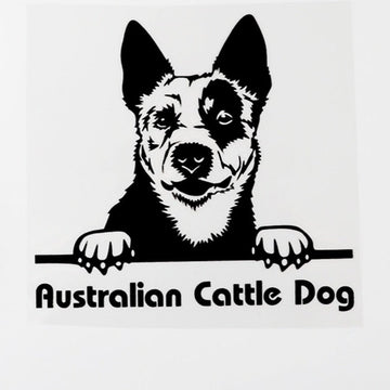 Australian Cattle Dog Vinyl Car Peeker Sticker